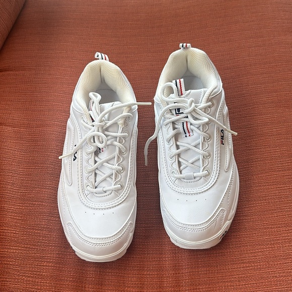 FILA White Platform Sneakers - Picture 3 of 5